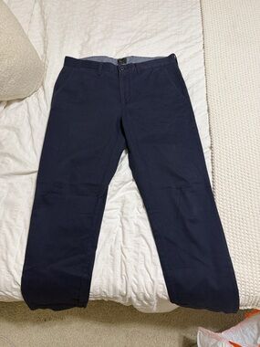 J Crew Navy Chino Pants 32/32